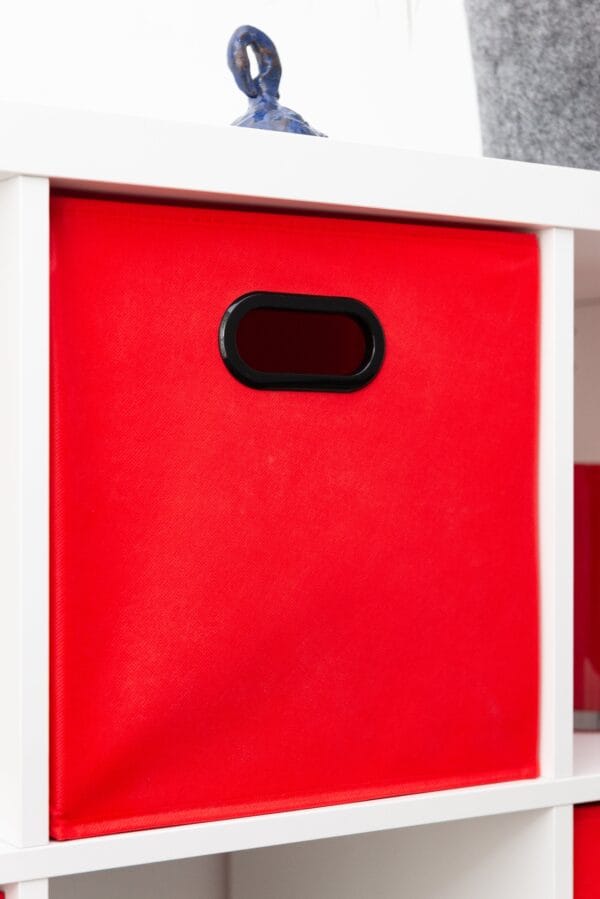 vivid red Kallax box