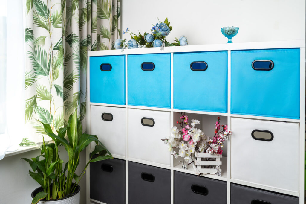 Light blue Kallax box